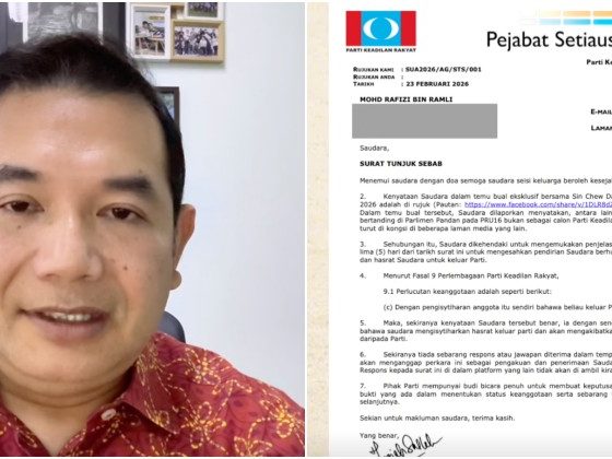 Ingat PKR dah berani pecat saya