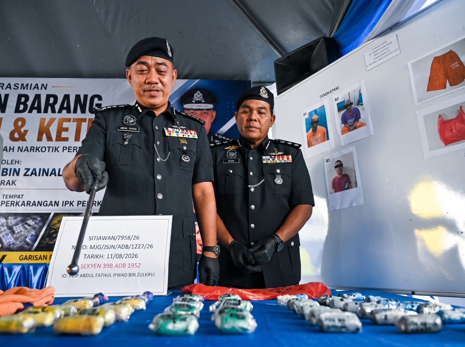 Dadah bernilai RM18,000 ditemui dalam lokap, tiga individu direman termasuk anggota polis Dadah bernilai RM18,000 ditemui dalam lokap, tiga individu direman termasuk anggota polis